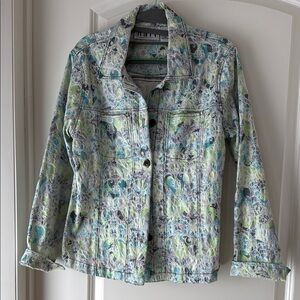 Beautiful Women's Multicolor Patterned Jacket by Keren Hart, sz Med